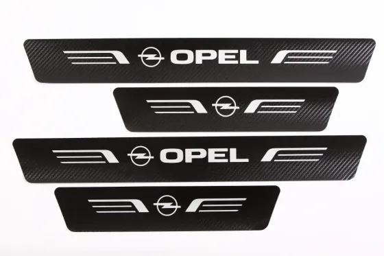 Наклейка на пороги Opel черный карбон Автограф (4 шт.) Винница