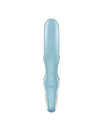 Вибратор-кролик Satisfyer Love Me Blue, гибкий, отросток с тройным кончиком Sex Aura Киев