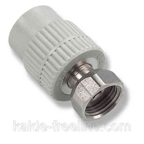 Муфта с накидной гайкой и метал. вставкой 25х3/4 НГ Wavin ekoplastik Харьков