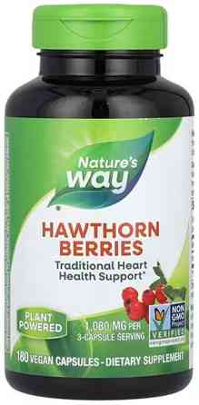 Глід Nature's Way Hawthorn Berries 1080 мг 180 веганських капсул Київ