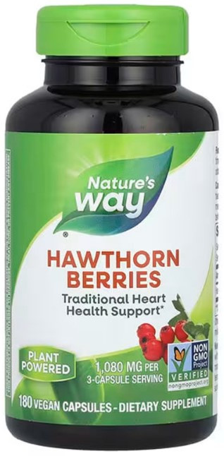 Глід Nature's Way Hawthorn Berries 1080 мг 180 веганських капсул Київ - фото 1