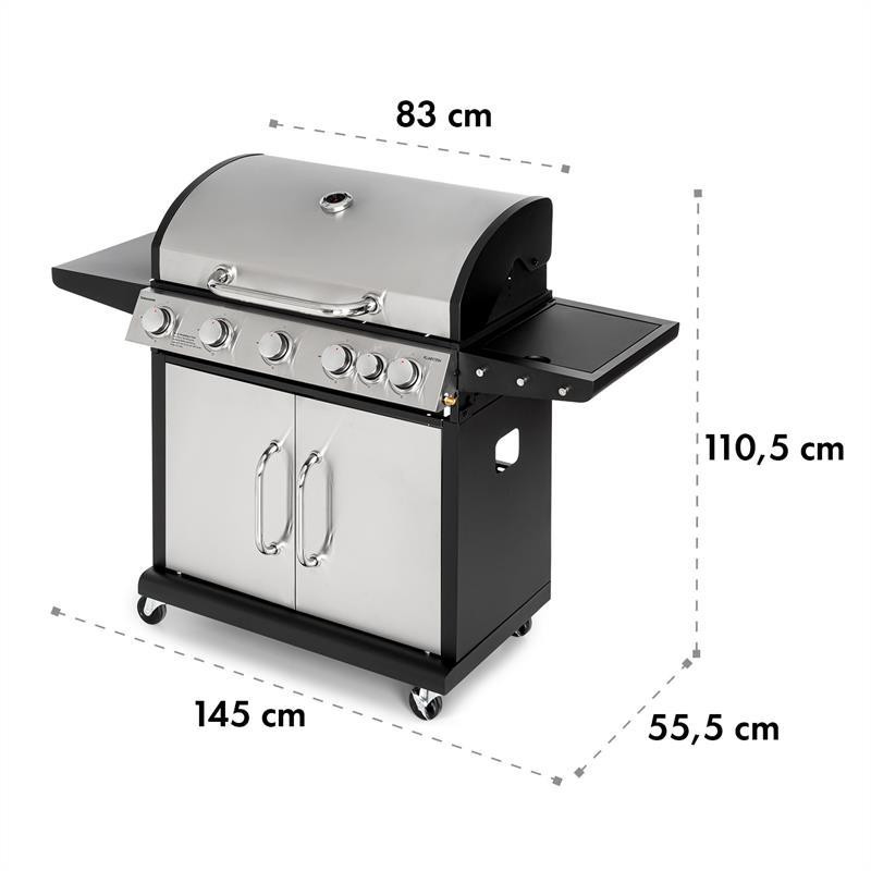 Газовый гриль Tomahawk 5x3,6 кВт + горелка 2,7 кВт 80x43,5 см гриль из нержавеющей стали (Германия, читать Ровно - изображение 10