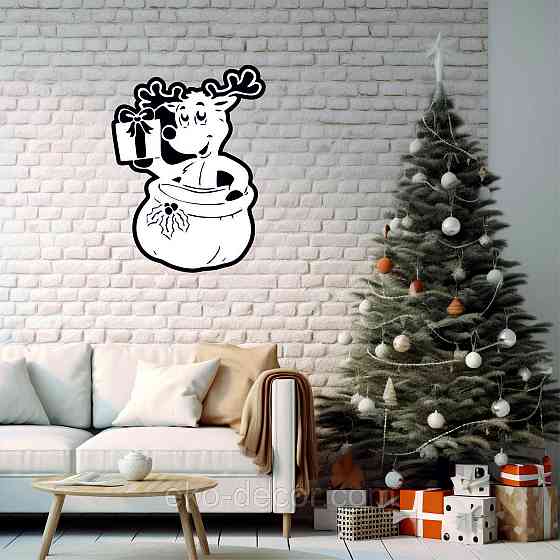 Декоративное настенное Панно «Новый год», Декор на стену 110*80 см Киев