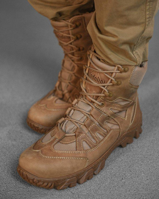 Тактичні Берці Undolini Крейзі American Койот Air-Tex ВТ1011 Одеса - фото 9