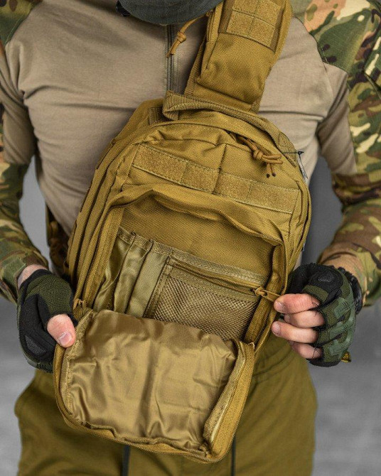 Сумка через плече тактична SILVER KNIGHT coyot РГ4626 Одеса - фото 4