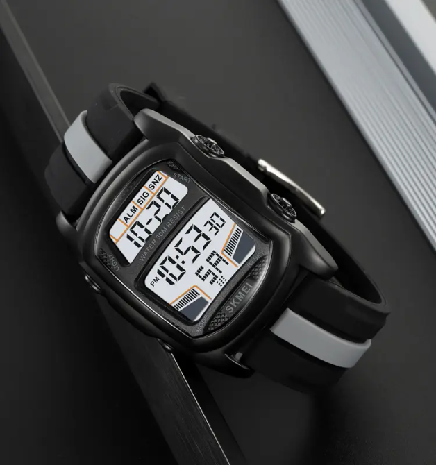 Часы наручные мужские Skmei 2203 (Черный с серым) Винница - изображение 6