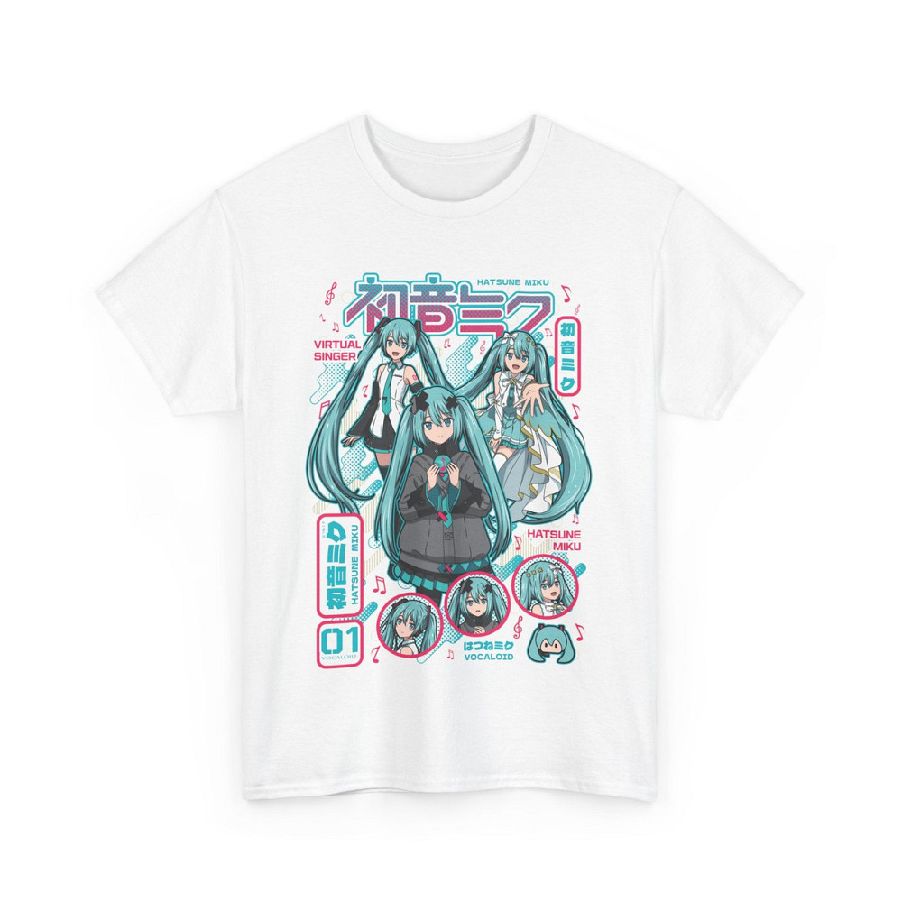 Футболка з аніме принтом Алл Сізес Хатсуне Міку оверсайз (S/M/L) Чорний AnimeJ0040 Дніпро - фото 6