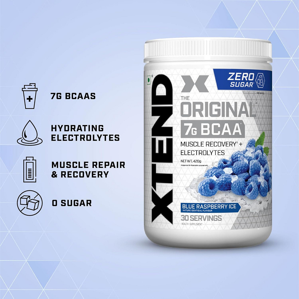 Амінокислотний комплекс Scivation Xtend Original BCAA 420 g (Blue Raspberry) EU Луцьк - фото 3