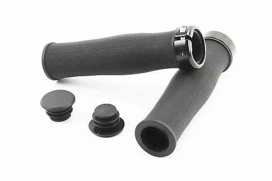 Ручки керма 130мм з затискачем Lock-On, чорні TPE-187A Киев