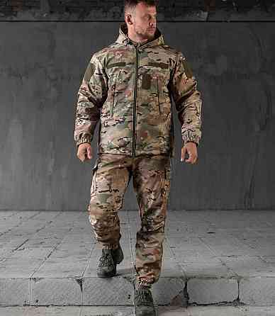 Зимний тактический мужской костюм Softshell (куртка и штаны) Мультикам XXL Винница