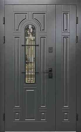 Двері вхідні SARMAK Елегант термо Лучія дерев'яна панель ArWood RAL 7016 1200х2040 мм Київ