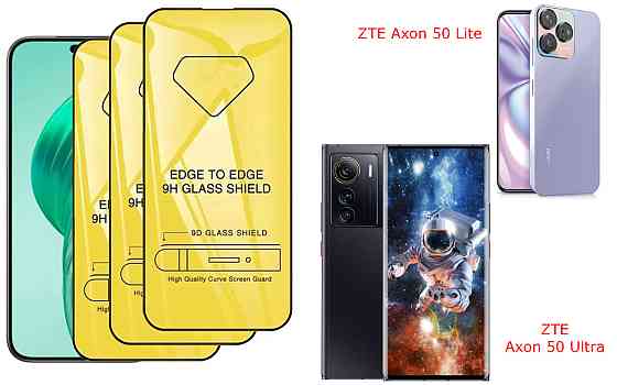 Захисне скло DefenzoGlass для ZTE Axon 50 Lite, ZTE Axon 50 Ultra – подвійна міцність Київ