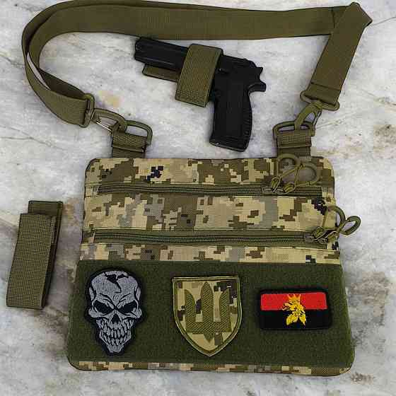 Сумка чоловіча тактична сумка нагрудна тактична для чоловіків на плече IB-23 Івано-Франківськ