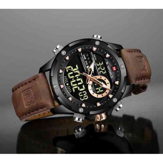 Тактичний водостійкий кварцовий годинник Naviforce Pride black Вінниця