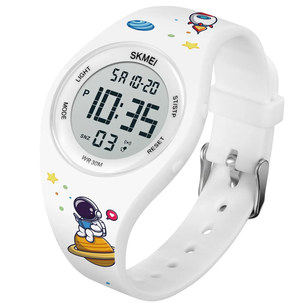 Годинник дитячий наручний Skmei 1865 kids астронавт (Білий) Вінниця - фото 2