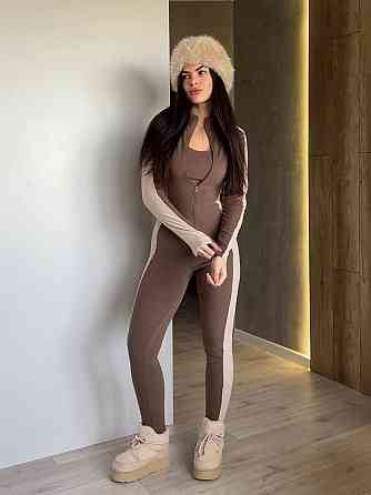 Жіночий теплий термо костюм: комбінезон і топ трикотаж пума Моко, 44/46 Одеса