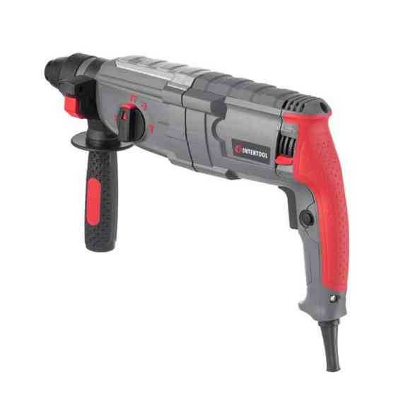Перфоратор, 1,0 кВт, 3,5 Дж, 0-1300 об/хв, 0-5100 уд/хв, 3 режими, SDS-plus INTERTOOL DT-0185 Київ