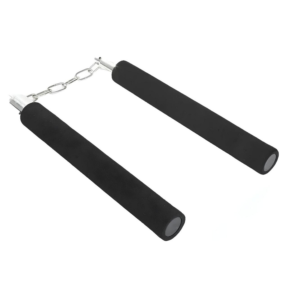 Безопасные нунчаки (нунтяку) RESTEQ для тренировки, детские мягкие, Нунчаки с безопасным покрытием Черные Киев - изображение 1