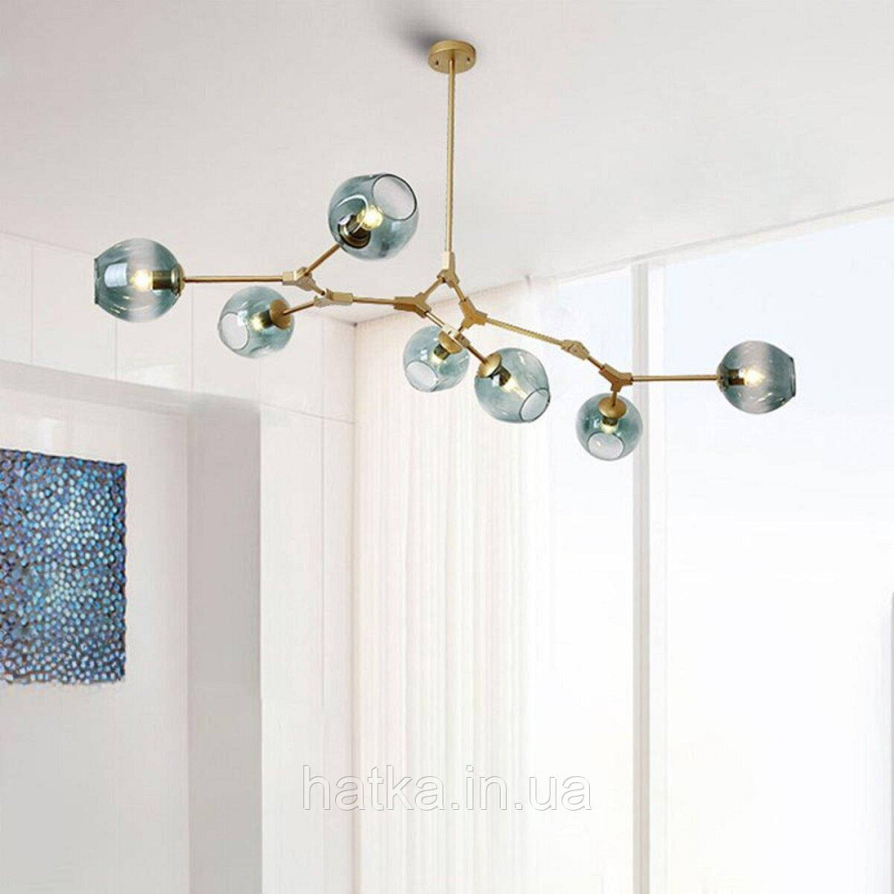 Люстра сучасна для вітальні 19662-7 на 7 плафонів Київ - фото 3