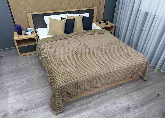 Плед-покривало Кубик 200х220 см (+-10см) Тауп (87-230) Київ