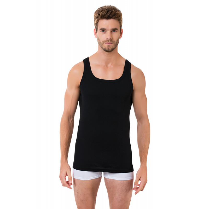 Чоловіча майка чорна Oztas A-1015 L Київ - фото 1