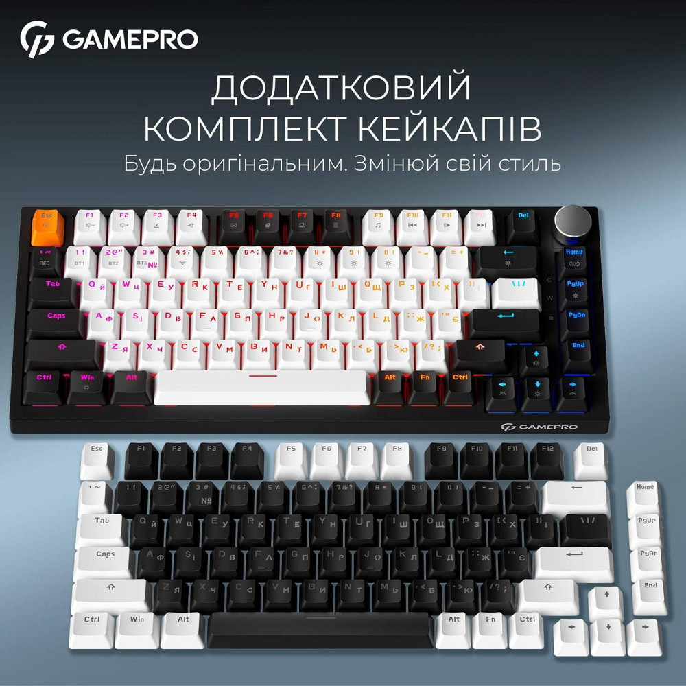 Клавіатура бездротова GamePro Asgard Valhalla MK160B Pro Black ( 17115 ) Харьков - изображение 5