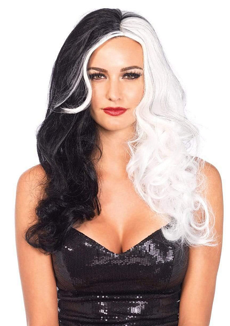 Парик черно-белый Leg Avenue Leg Avenue Cruella, размер O/S, длина 64 см Sex Aura Киев - изображение 3