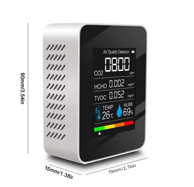 Монітор якості повітря GRILLI 5в1 White 777664 Код: 013477 Рівне - фото 6