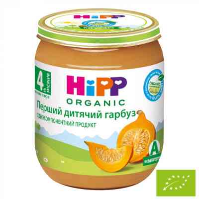 Дитяче пюре HiPP Перший дитячий гарбуз 125 г (1223093) Вінниця