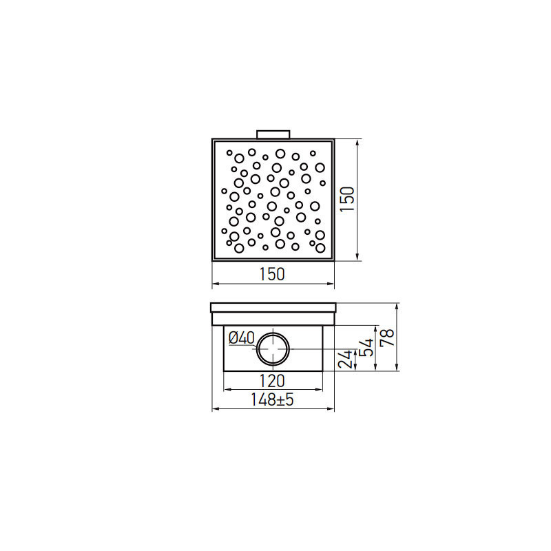 Душовий трап із нержавіючої сталі SUS304 Koer FD20-S150   ( KR3282 ) 20997 Харків - фото 2