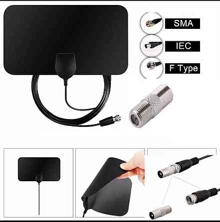 Цифровая внутренняя TV антенна 4K Ultra HD 21 на 12 см Киев