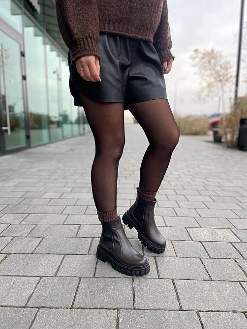 Edan Instruments Ботинки EDAN шоколадные натуральная кожа зимние высота 13 см размеры 36-41 (56 Коломыя - изображение 9