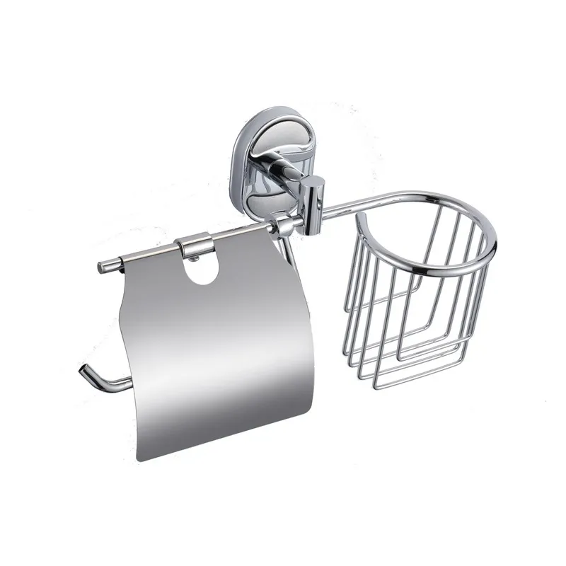 Паперотримач з кришкою та кошиком Zerix AFB-0103-1 (ZX5065) Київ - фото 1