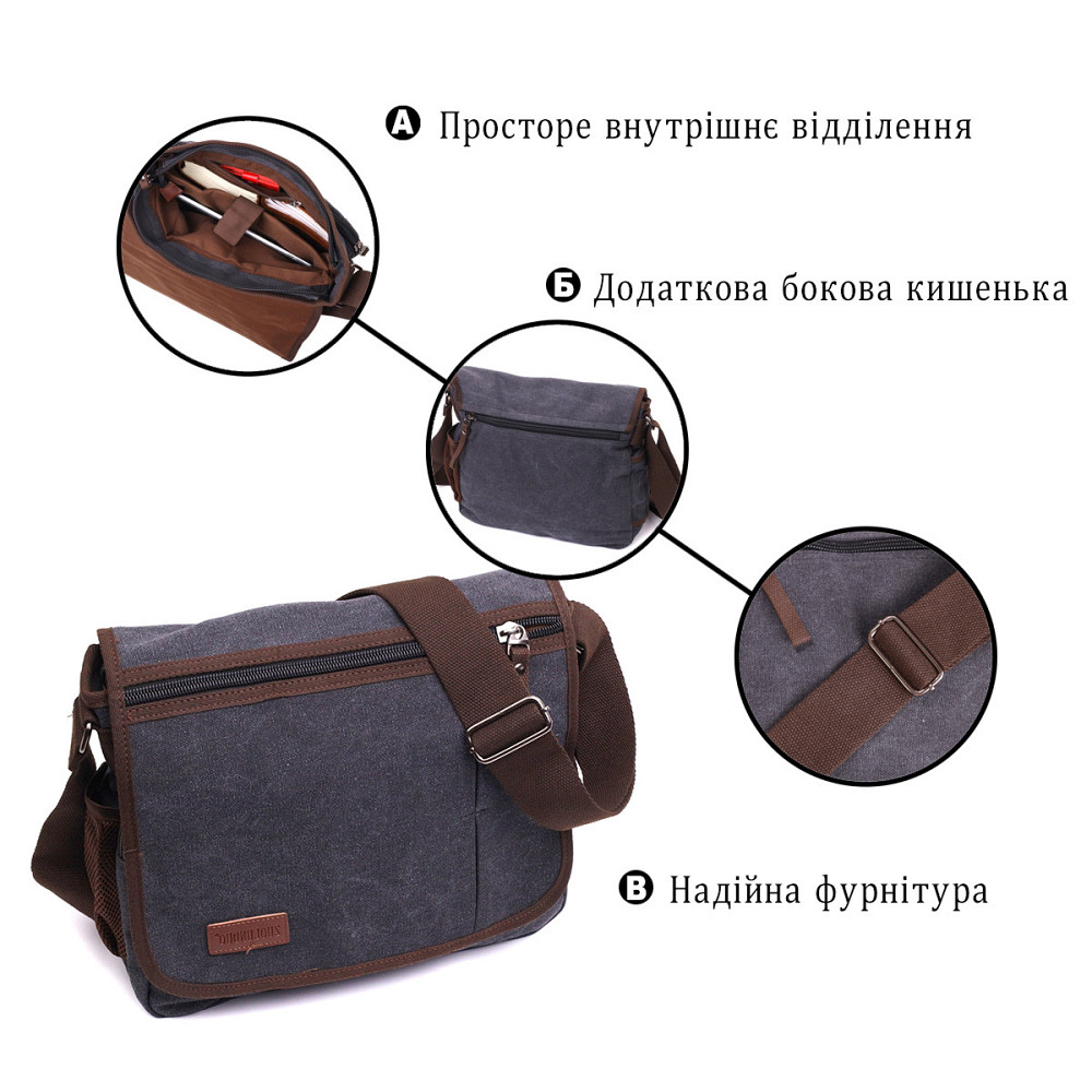 Сумка через плечо для ноутбука 13