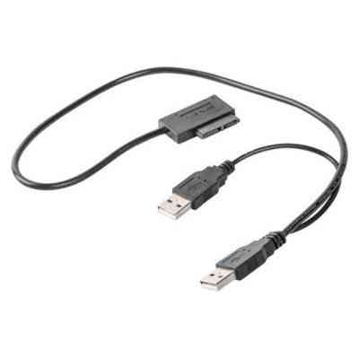 Переходник USB 2.0 to Slimline SATA 13 pin Cablexpert (A-USATA-01) Винница