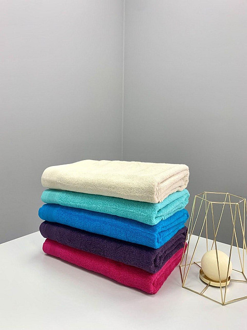 Полотенце махровое с Ideal Textile бордюром однотонное плотность 360 г/м2 100х150 см (56860720) Черновцы - изображение 2