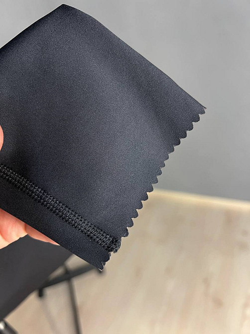 Лосины женские LADY HUREM 2513 утягивающий фигурный край ткань дайвинг ойшо широкий пояс чорные, чер Одесса - изображение 9