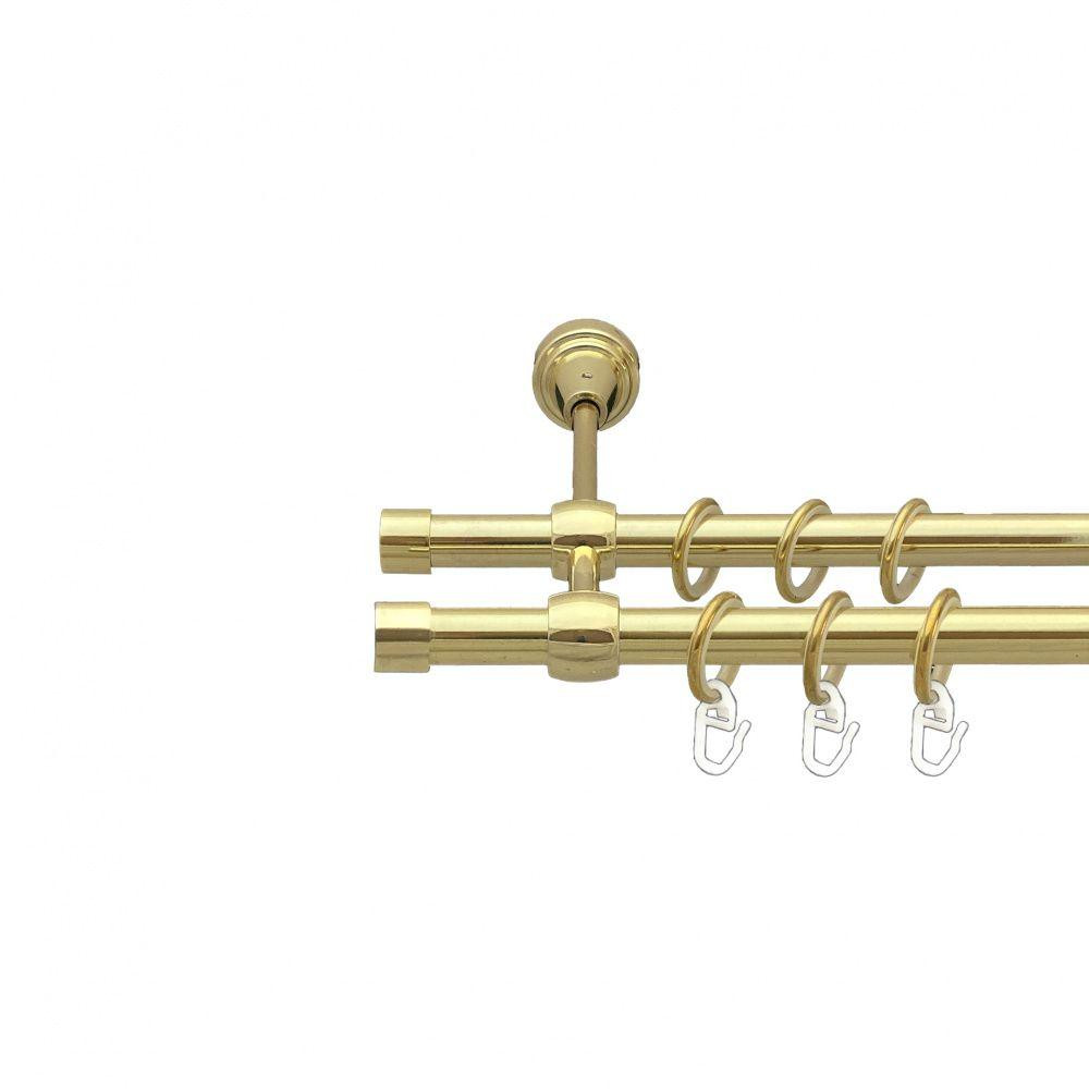 Карниз Orvit Заглушка металевий дворядний литий гладка труба кільце металеве Золото 16\16 мм 240 см (00-00014361) Львів - фото 1