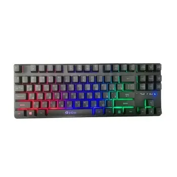 Клавіатура DX750 з різнобарвним підсвічуванням, ергономічний дизайн, зручна для ігор та роботи Одеса - фото 1