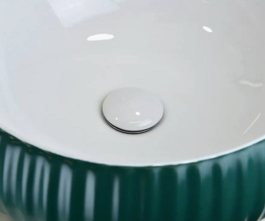 Донний клапан для раковини Mixxus POP-UP-08 WHITE 1 1 1/4" автомат CLICK-CLACK з переливом білий верх (AC3564) Чернівці - фото 4