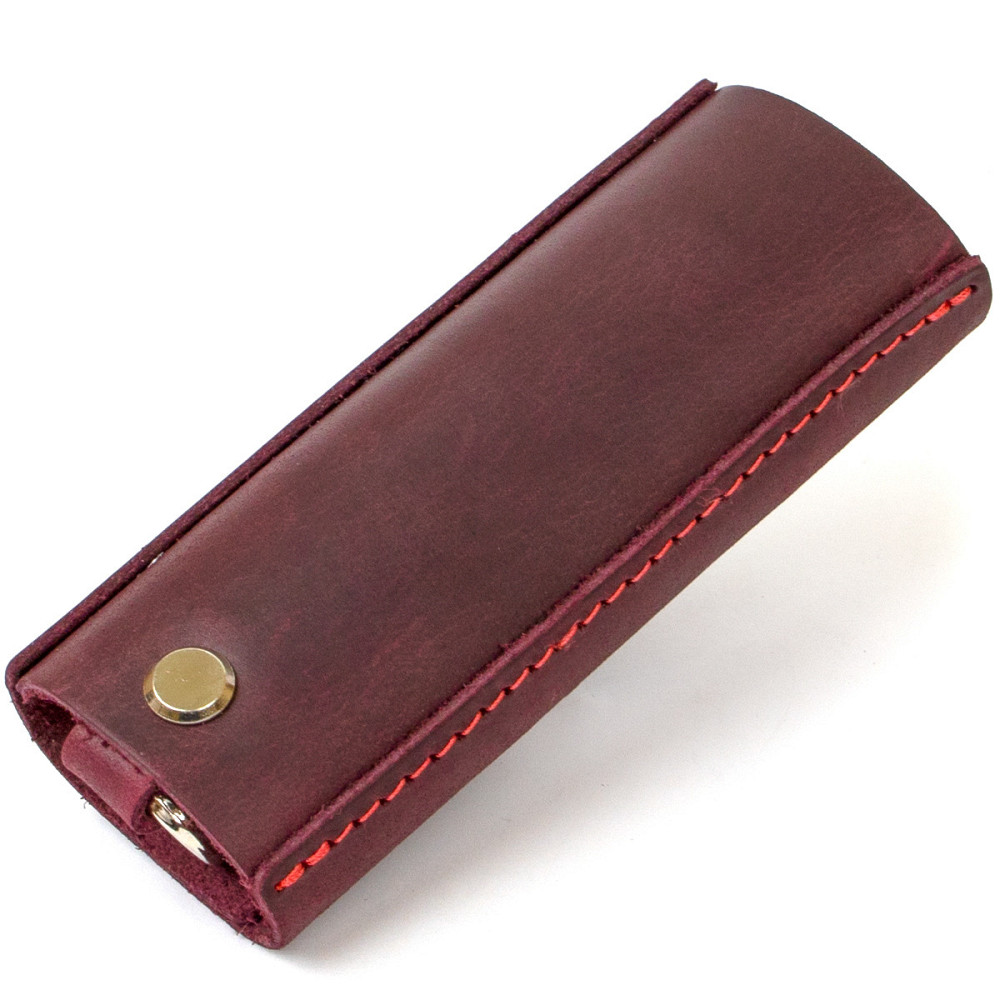 Ключница из натуральной кожи Бордовый (GRANDE PELLE) Киев - изображение 6