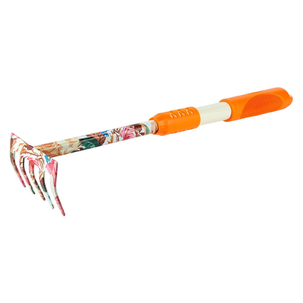 Граблі 5-ти зуби (orange) (TPR) FLORA (5043024) Київ - фото 1