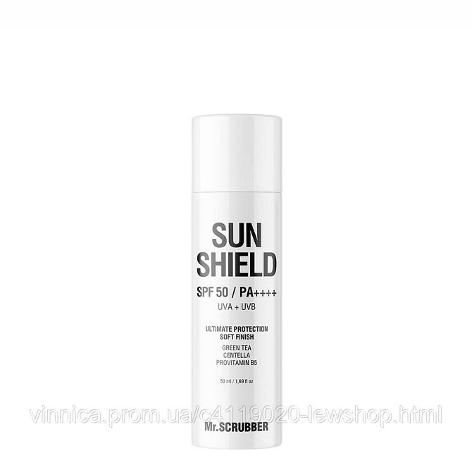 Сонцезахисний крем для обличчя Sun Shield SPF 50 Mr.SCRUBBER Чернівці - фото 1