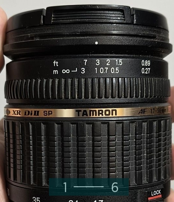 Об'єктив TAMRON AF 17-50mm. F 1:2.8 XR Dill SP для Canon EF. Київ - фото 6