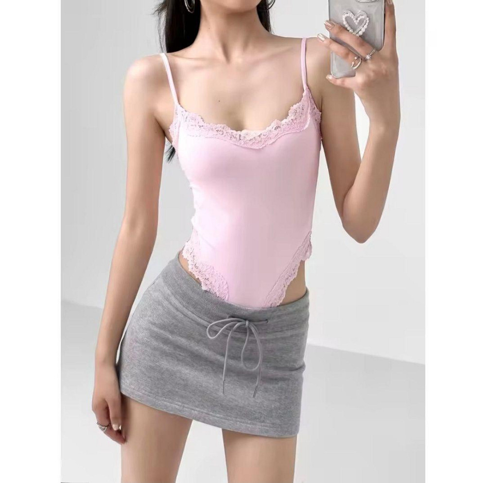 Женский романтичный боди на бретелях вискоза с кружевом Одесса - изображение 1