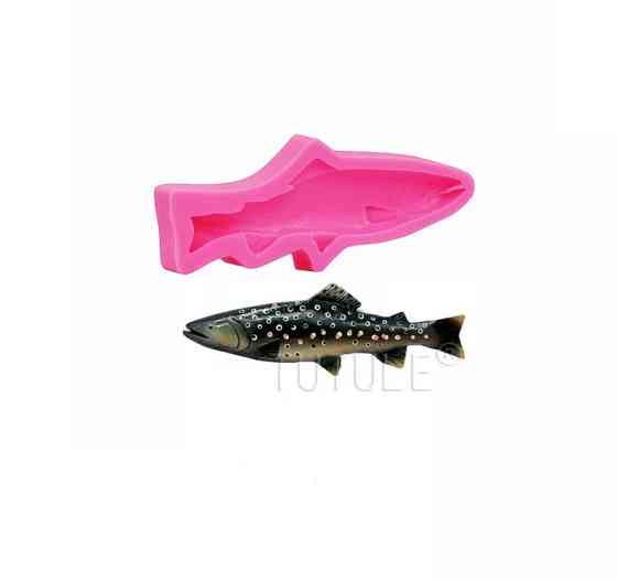 Молд силіконовий риба 105 на 42 мм рожевий Київ