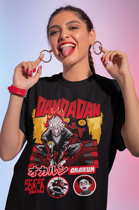 Футболка аниме Дандадан Аниме Хеавй Окарун оверсайз (S/M/L) Черний AnimeJ0365 Днепр - изображение 1