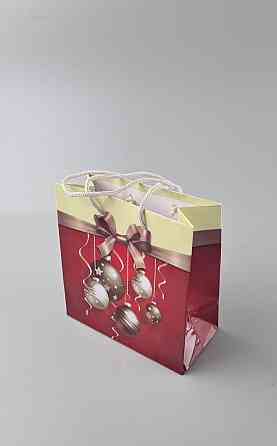 Новорічні паперові, подарункові пакети з ручкою Чашка 16/16/8-031 (12 шт) Харків