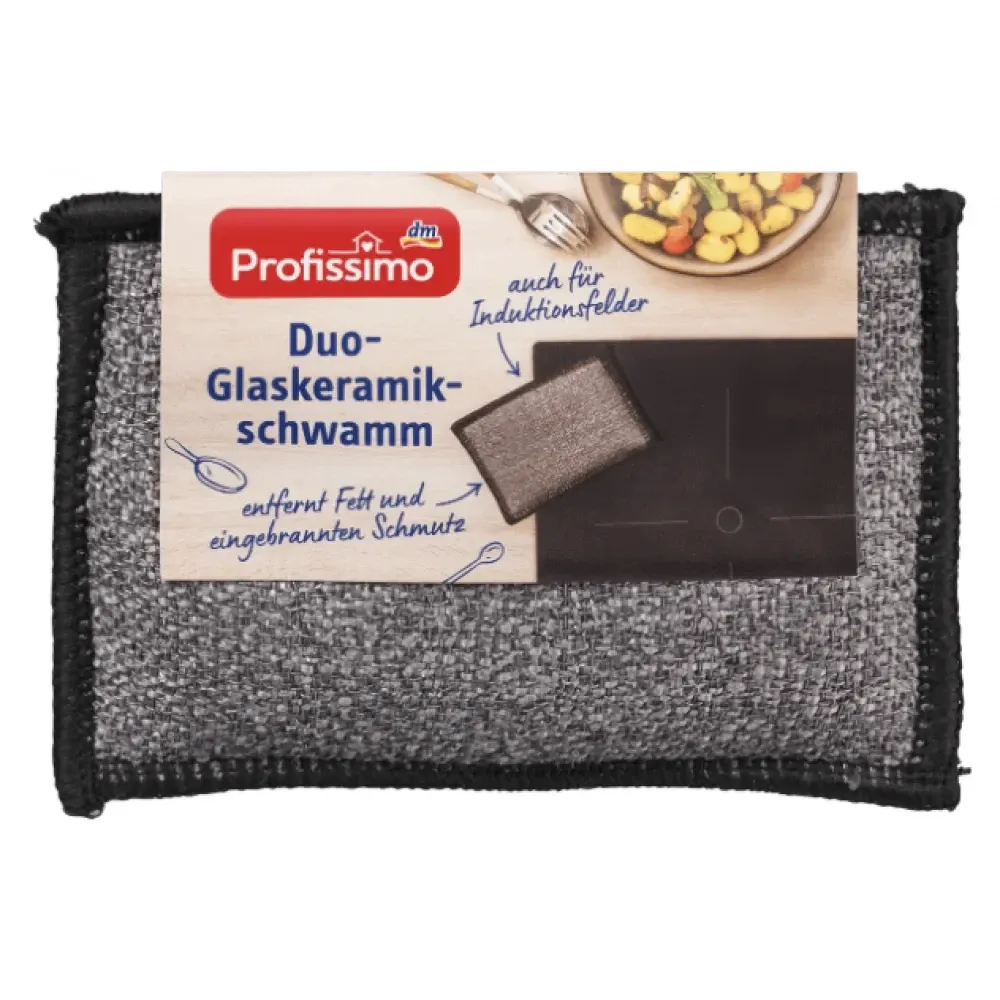 Губка для склокерамічних та індукційних плит Profissimo Duo-Glaskeramik-Schwamm 1 шт. Львів - фото 1