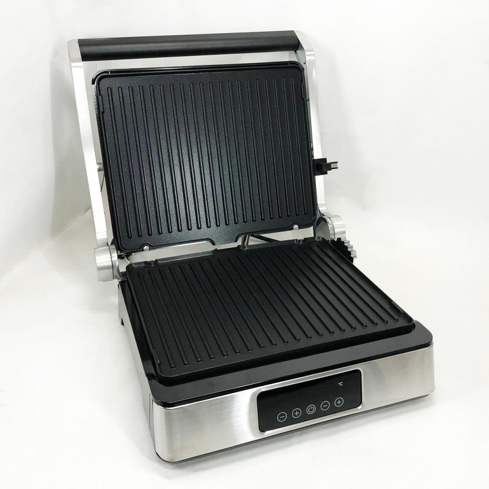Настільний електрогриль домашній MAGIO MG-355, Гриль притискний рифлений, Електричний кухонний гриль BV-22 Івано-Франківськ - фото 3